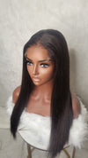 &quot;Inema&quot; 22&quot; 5x5closure Straight Hair Closure Wig