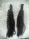 bulk hair has no weft so great for braiding